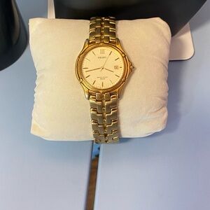 Men’s Seiko Gold Tone  3V03-0169 [A4]  Bracelet Watch Mm150 Quartz Japan